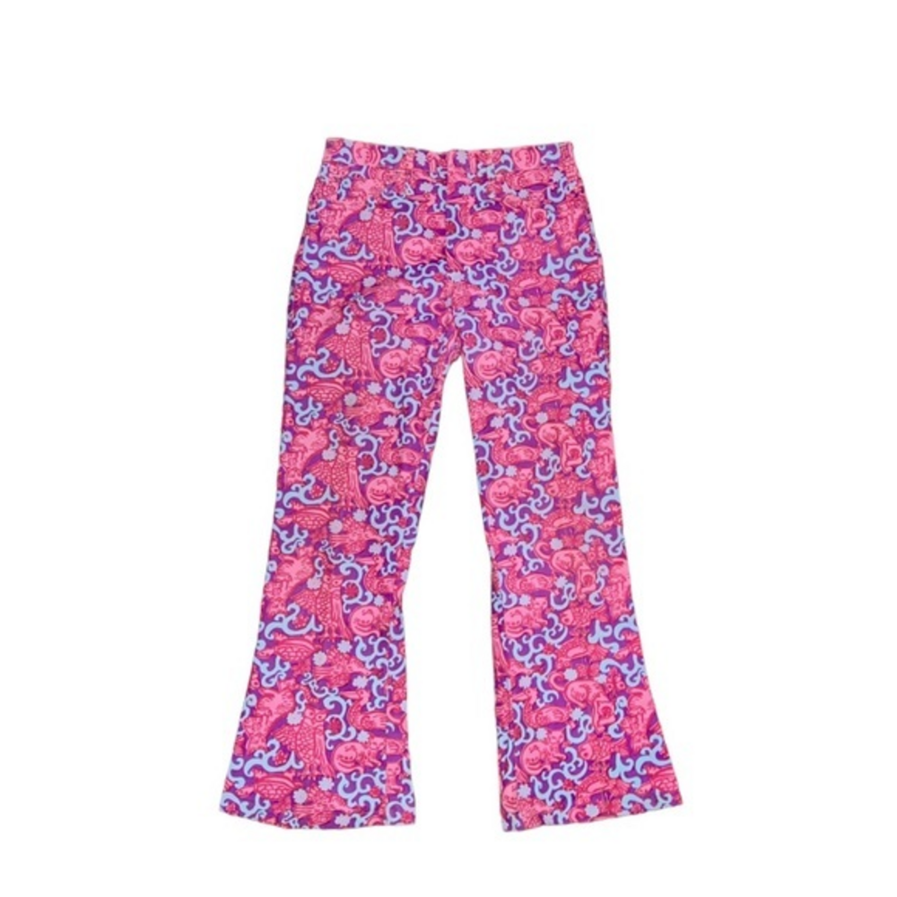Lilly Pulitzer Mens Stuff RARE Vintage 1970’s High Rise Animal Print Flare Pants